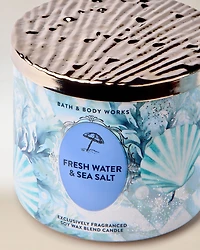 Fresh Water & Sea Salt 3-Wick Candle