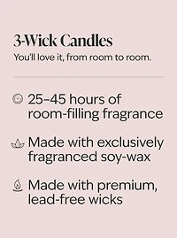 Mahogany Teakwood High Intensity 3-Wick Candle