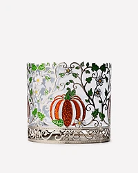 Pretty Pumpkin Sleeve 3-Wick Candle Holder