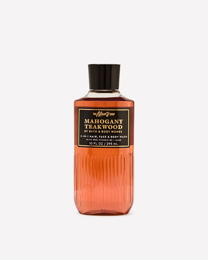 Mahogany Teakwood 3-in-1 Hair, Face & Body Wash