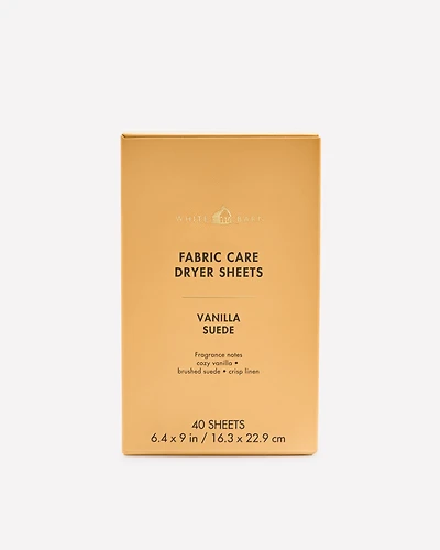 Vanilla Suede Dryer Sheets