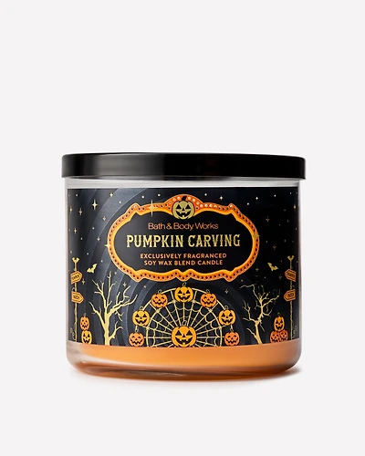 Pumpkin Carving 3-Wick Candle