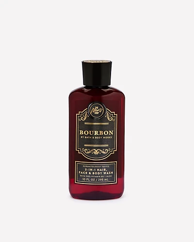 Bourbon 3-in-1 Hair, Face & Body Wash