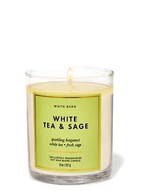 White Tea & Sage Single Wick Candle