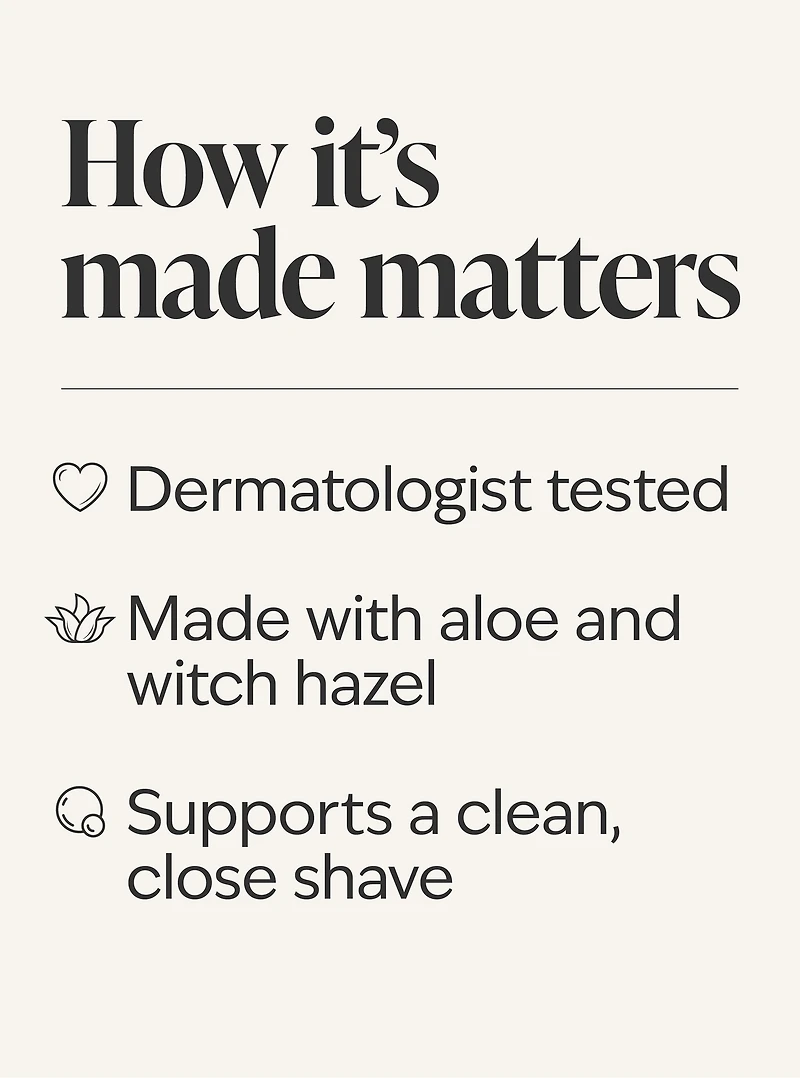 Shave Cream With Aloe