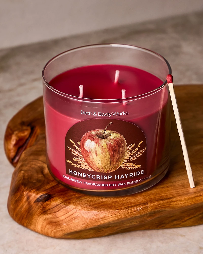 Honeycrisp Hayride 3-Wick Candle