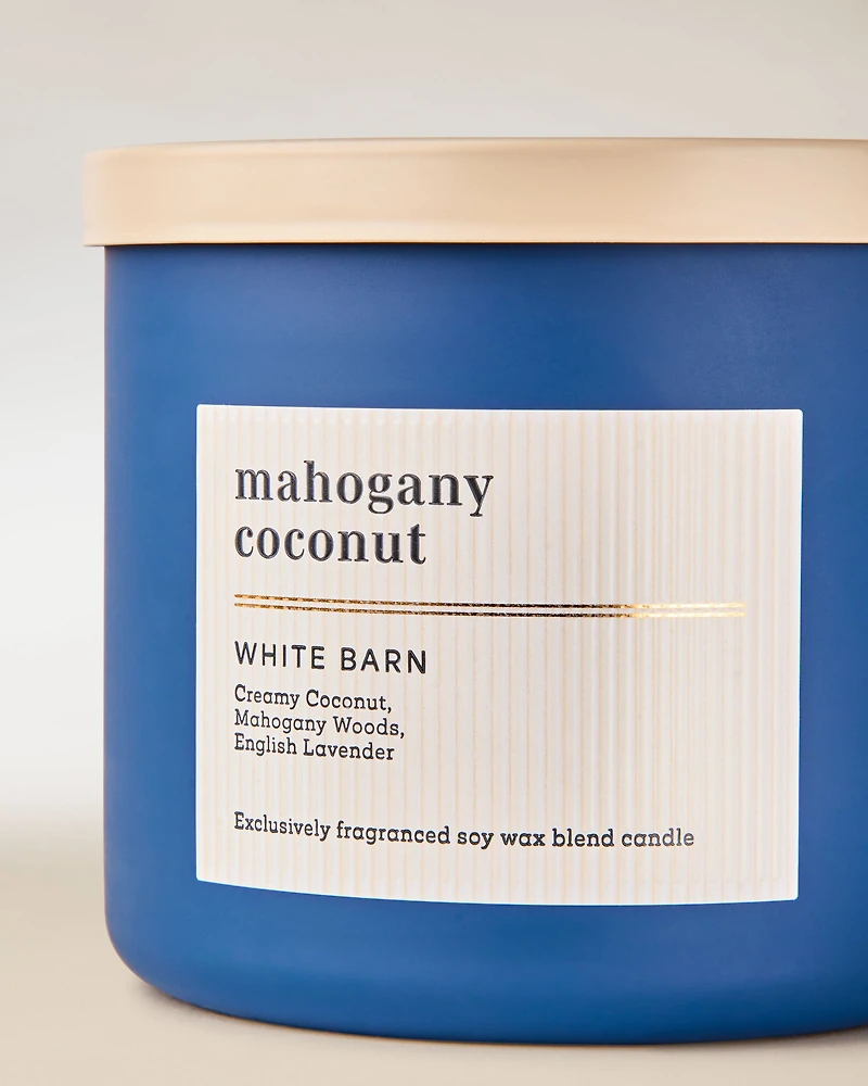 Mahogany Coconut 3-Wick Candle