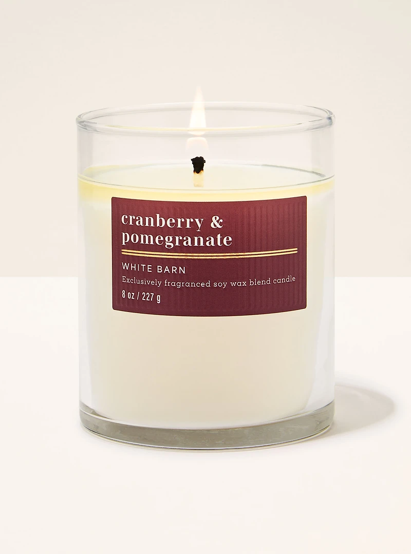 Cranberry & Pomegranate Single Wick Candle