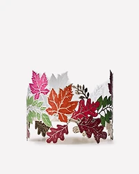 Leaf Garland 3-Wick Candle Holder