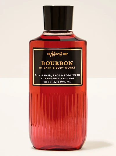 Bourbon 3-in-1 Hair, Face & Body Wash
