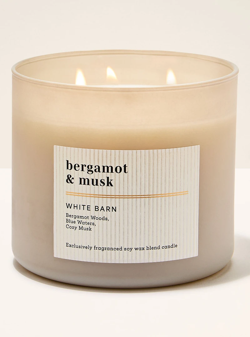 Bergamot & Musk 3-Wick Candle