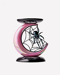 Spider and Moon Pedestal 3-Wick Candle Holder