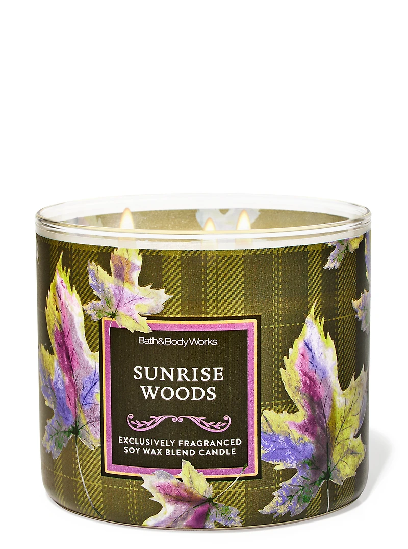 Sunrise Woods 3-Wick Candle