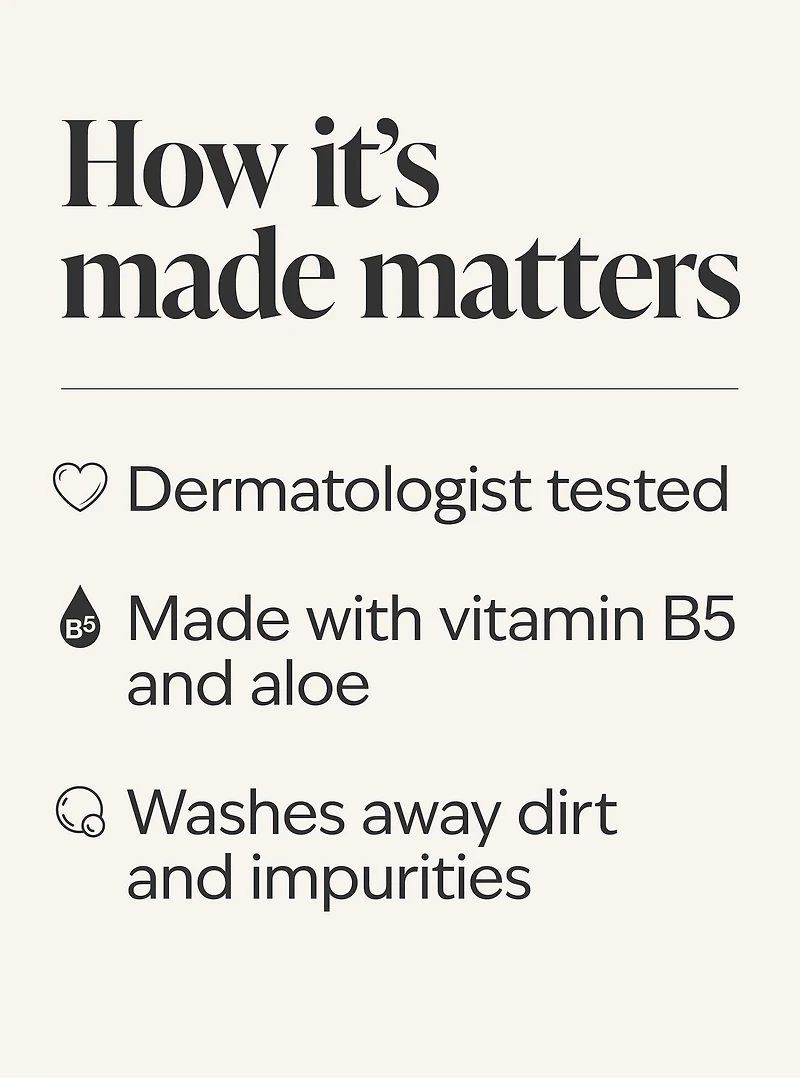 Beard & Face Wash Aloe & Vitamin B5