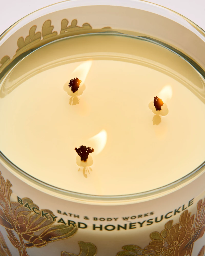 Backyard Honeysuckle 3-Wick Candle