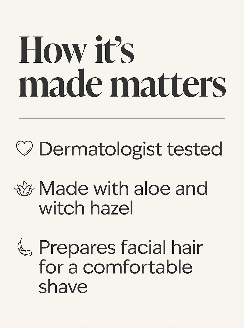 Shave Gel With Aloe & Witch Hazel