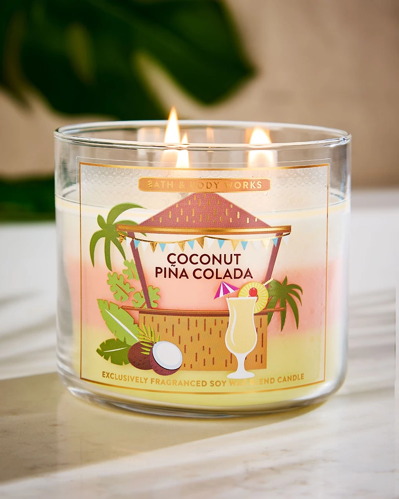 Coconut Piña Colada 3-Wick Candle