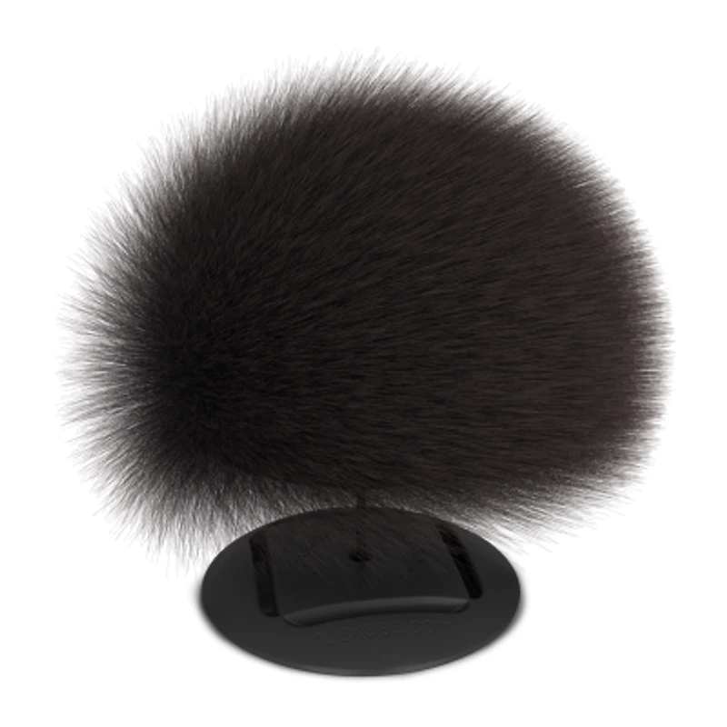 Tzumi Nuckee Trends Pom Pom Phone Grip Gray