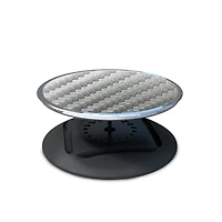 Tzumi Nuckees Trends Phone Grip - Silver Carbon Fiber