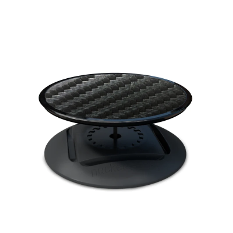 Tzumi Nuckees Trends Phone Grip - Black Carbon Fiber
