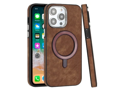 Mobile Magic iP15 Pro Max Fashion PU Vegan Case Cover