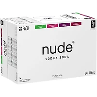 BCLIQUOR Nude Vodka Soda - 24 Pack Mixer Can