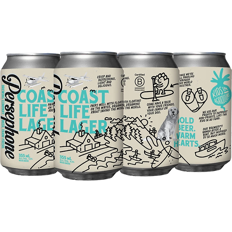 BCLIQUOR Persephone Brewing - Coast Life Lager Can