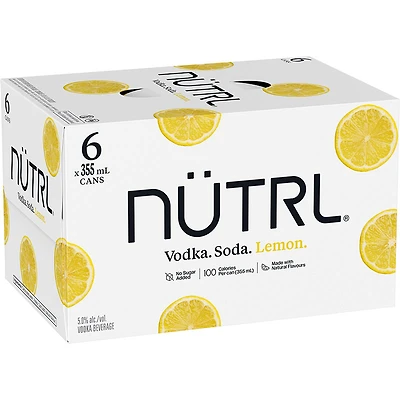 BCLIQUOR Nutrl - Vodka Soda Lemon Can