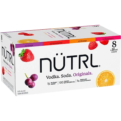 BCLIQUOR Nutrl - Vodka Soda Essentials Mixer