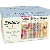 BCLIQUOR Dillons Vodka - Cocktail Variety Pack Can