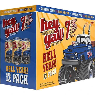 BCLIQUOR Hey Y'all - Hell Yeah! Hard Iced Tea Can