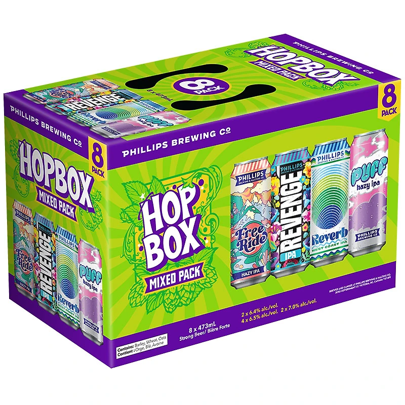 BCLIQUOR Phillips Brewing - Hop Box Tall Can Mix Pack