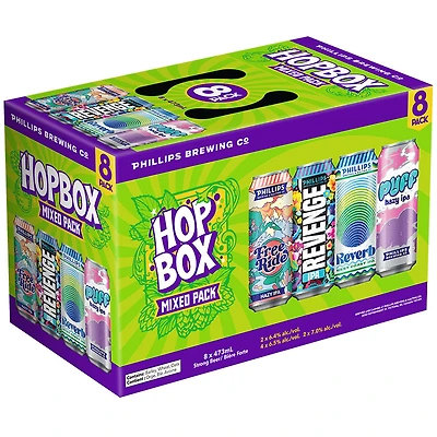 BCLIQUOR Phillips Brewing - Hop Box Tall Can Mix Pack