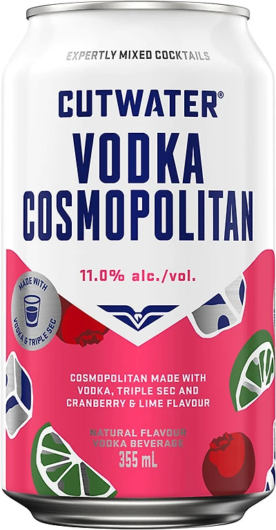 BCLIQUOR Cutwater - Vodka Cosmopolitan Can