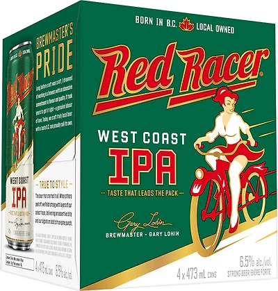 BCLIQUOR Red Racer - West Coast Ipa Can