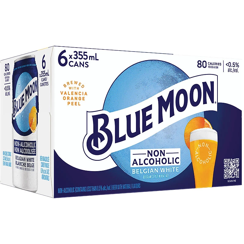 BCLIQUOR Blue Moon - Non Alc Can