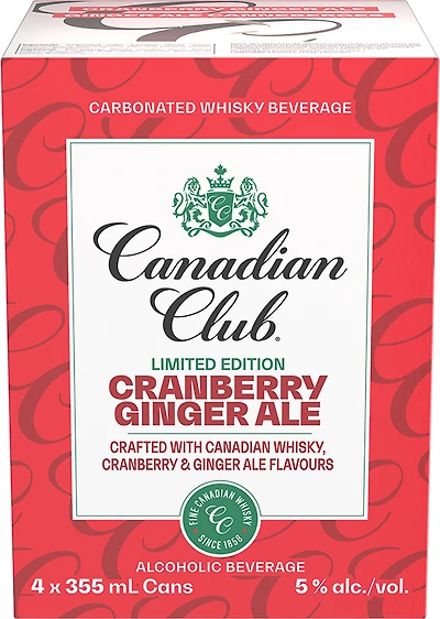 BCLIQUOR Canadian Club - Cranberry Ginger Ale Can