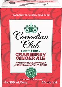 BCLIQUOR Canadian Club - Cranberry Ginger Ale Can