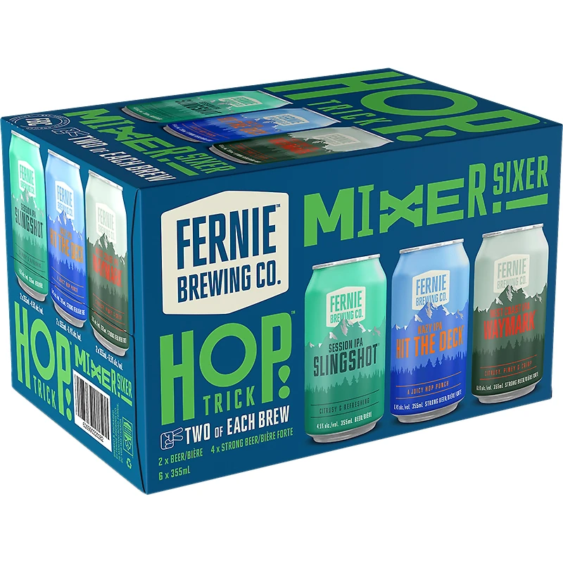BCLIQUOR Fernie Brewing - Hop Trick Mixer Sixer Cans