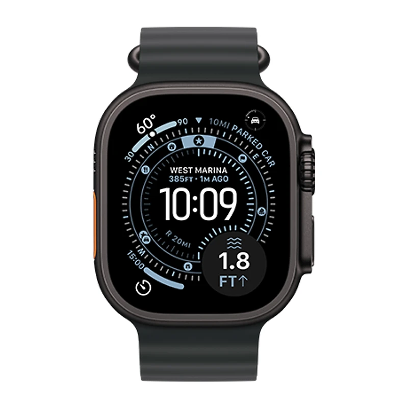 Apple Watch Ultra 3 - 49mm Black Titanium case Ocean Band