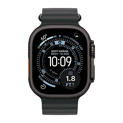 Apple Watch Ultra 3 - 49mm Black Titanium case Ocean Band