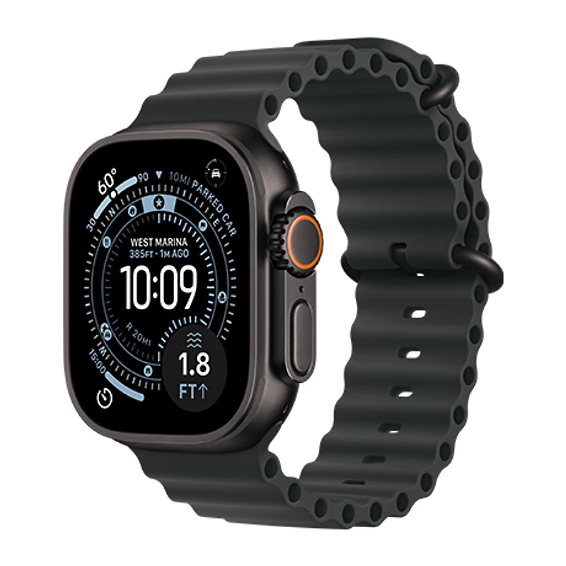 Apple Watch Ultra 3 - 49mm Black Titanium case Ocean Band