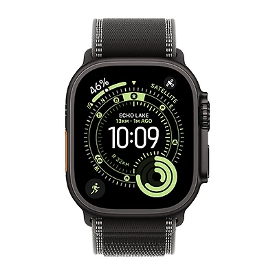 Apple Watch Ultra 3 - 49mm Black Titanium case - Black Trail Loop (M/L)