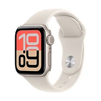 Apple Watch SE 3 - boîtier en aluminium comète de 40 mm bracelet sport (P/M)