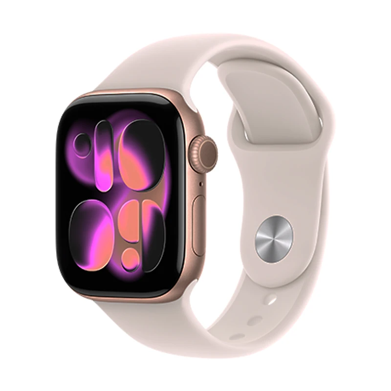 Apple Watch 11 - 42mm Aluminum Black Sport Band S/M