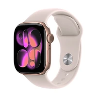 Apple Watch 11 - 42mm Aluminum Black Sport Band S/M