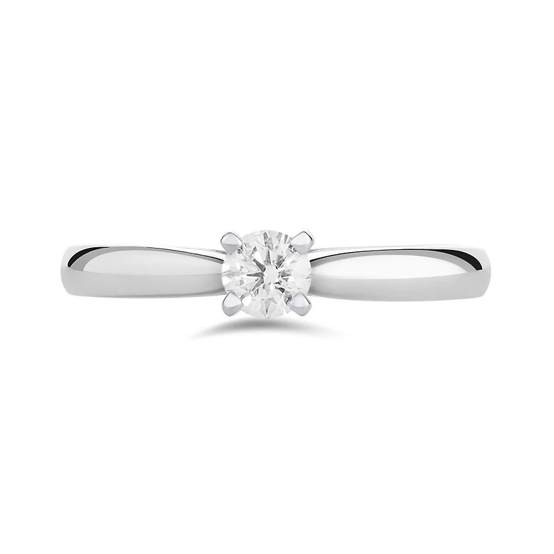 14K White Gold Serenade 0.23CT Solitaire Engagement Ring