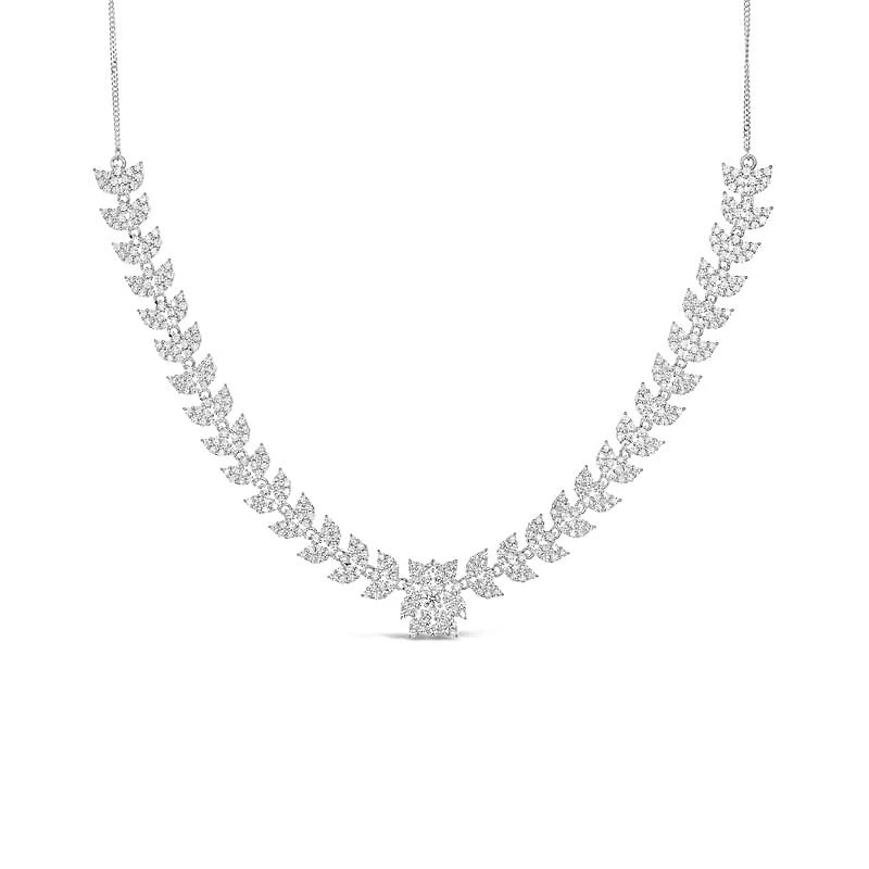 Sonia Danielle Sterling Silver Cubic Zirconia Necklace