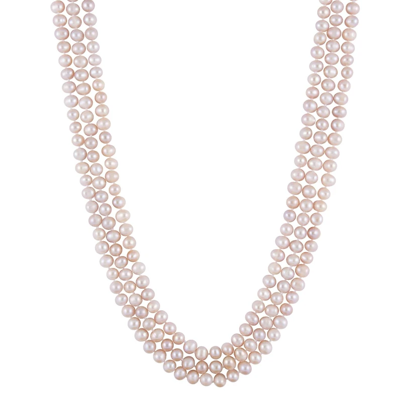 7-8mm Endless 80" Freshwater Pearl Necklace