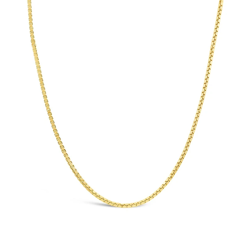 10K Yellow Gold 24" 0.90mm Box Link